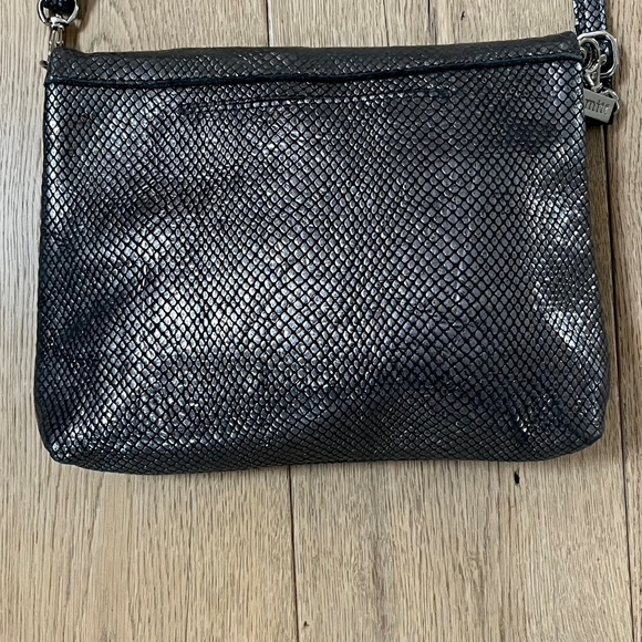 HAMMITT  GUNMETAL METALLIC CROSSBODY SHOIULDER BAG BRAND NEW! - Picture 5 of 8